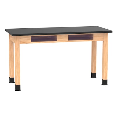 Diversified Woodcrafts School Classroom Rectangular Science Lab Table, 54 x 24, Oak (C7206K30N)