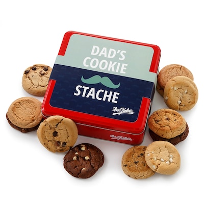 Mrs. Fields Fathers Day Cookie Stache Cookie Variety Pack Tin, Dozen (26FDCTIN121)