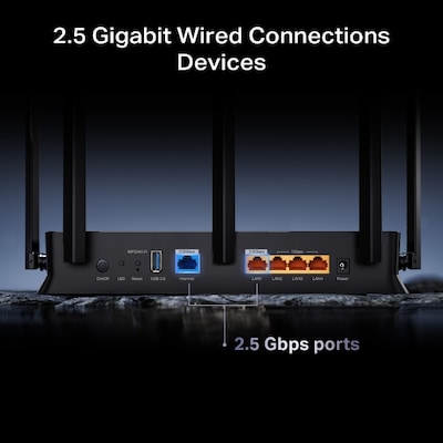 TP-LINK BE5000 Dual Band MU-MIMO WiFi 7 Gaming Router (Archer BE5000)