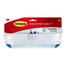 Command™ Shower Caddy, Clear 1 Caddy, 4 Mounting Bases, 4 Large Strips/Pack (BATH11-ES)