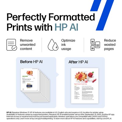 HP Smart Tank 7301 Wireless Color Inkjet Printer, All-In-One Supertank, Print, Scan, Copy (28B70A#B1H)