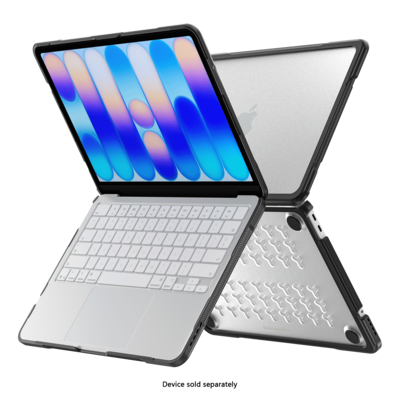 SaharaCase Raider Series Heavy Duty 13" MacBook Neo Case, Shock-Absorbing, Clear (LT00121)
