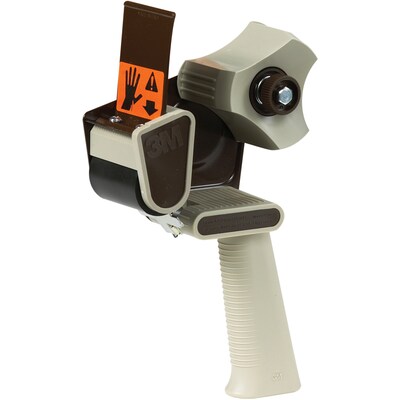 3M H-180 2 Packing Tape Dispenser, Gray/Silver (TD3MH180)