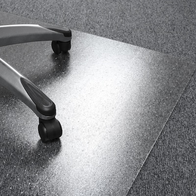 Floortex Valuemat Plus Chair Mat, 36" x 48", Designed for Low-Pile Carpet, Clear Polycarbonate (FC119020ER)