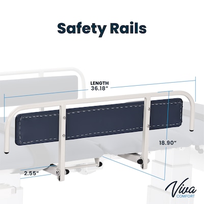 Viva Comfort Exam Table Safety Rails, White (ADI903-04-RA-MK)