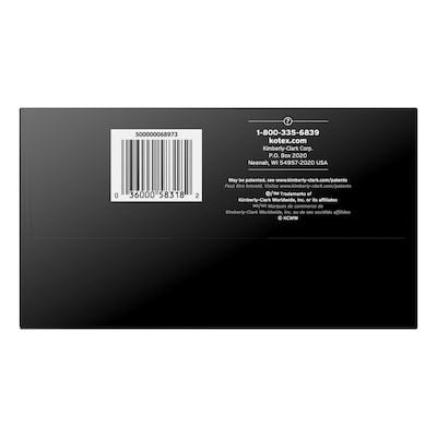 U by Kotex Security Lightdays Liner, Unscented, 120/Pack (58318)