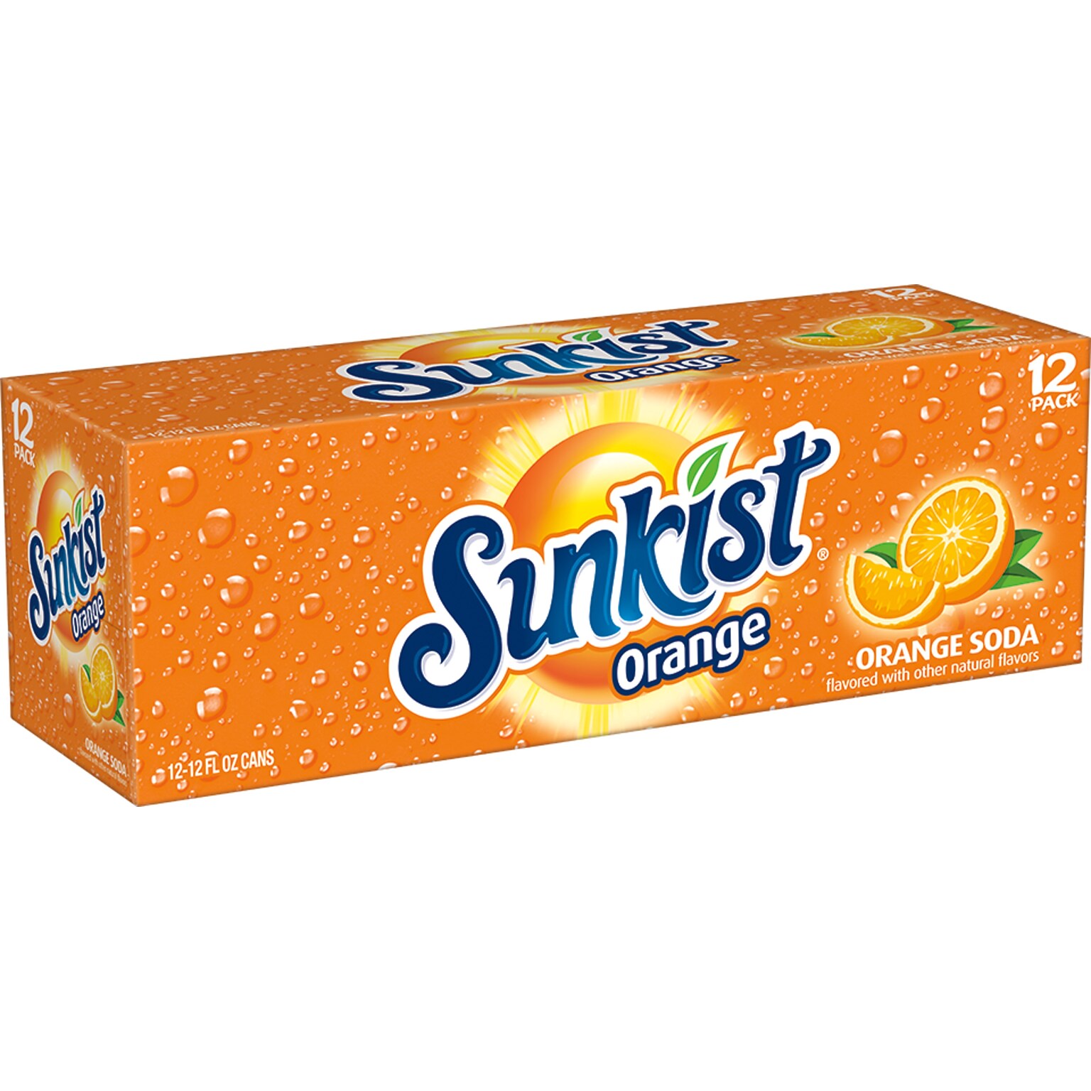 Sunkist Orange Soda, 12 oz., 24 Cans/Pack (SEV50066)