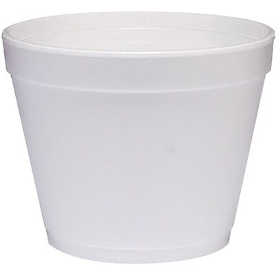 Dart® J cup® Round Insulated Foam Food Containers, 24 oz., White, 500/Carton (24MJ48)