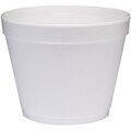 Dart® J cup® Round Insulated Foam Food Containers, 24 oz., White, 500/Carton (24MJ48)