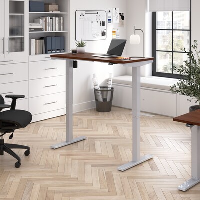 Bush Business Furniture Move 40 Series 48W Electric Height Adjustable Standing Desk, Hansen Cherry/