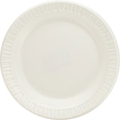 Dart® Quiet Classic® Laminated Foam Plate, 6", 1000/CS