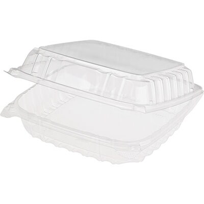 Dart® ClearSeal® Clear Hinged Containers 3 x 8.9 x 9.4”, 200/Carton (C95T1)