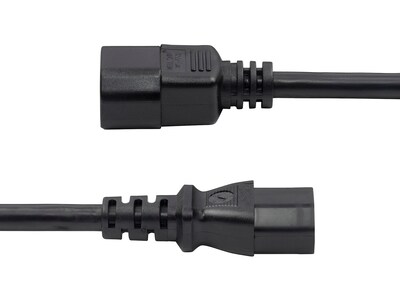 StarTech 6' C14 to C13 Power Cable, male to Female, Black (8714-6600-POWER-CORD)