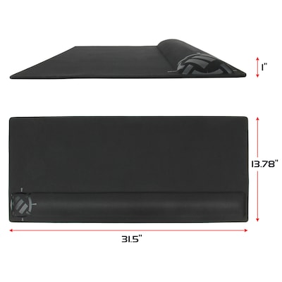 Accessory Power XXL Extended Foam Non-Skid Gaming Mouse Pad/Wrist Rest Combo, Black (ENPCPXW100BOEW)
