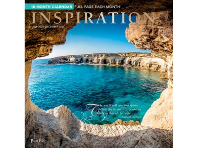 2023-2024 Plato Inspiration 12 x 12 Academic & Calendar Monthly Wall Calendar (9781975467166)