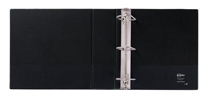 Avery Durable 3" 3-Ring Non-View Binders, Slant Ring, Black (27650)