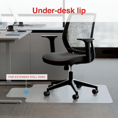 Quill Brand® Carpet Chair Mat, 36" x 48'', Crystal Clear (STP-17436)