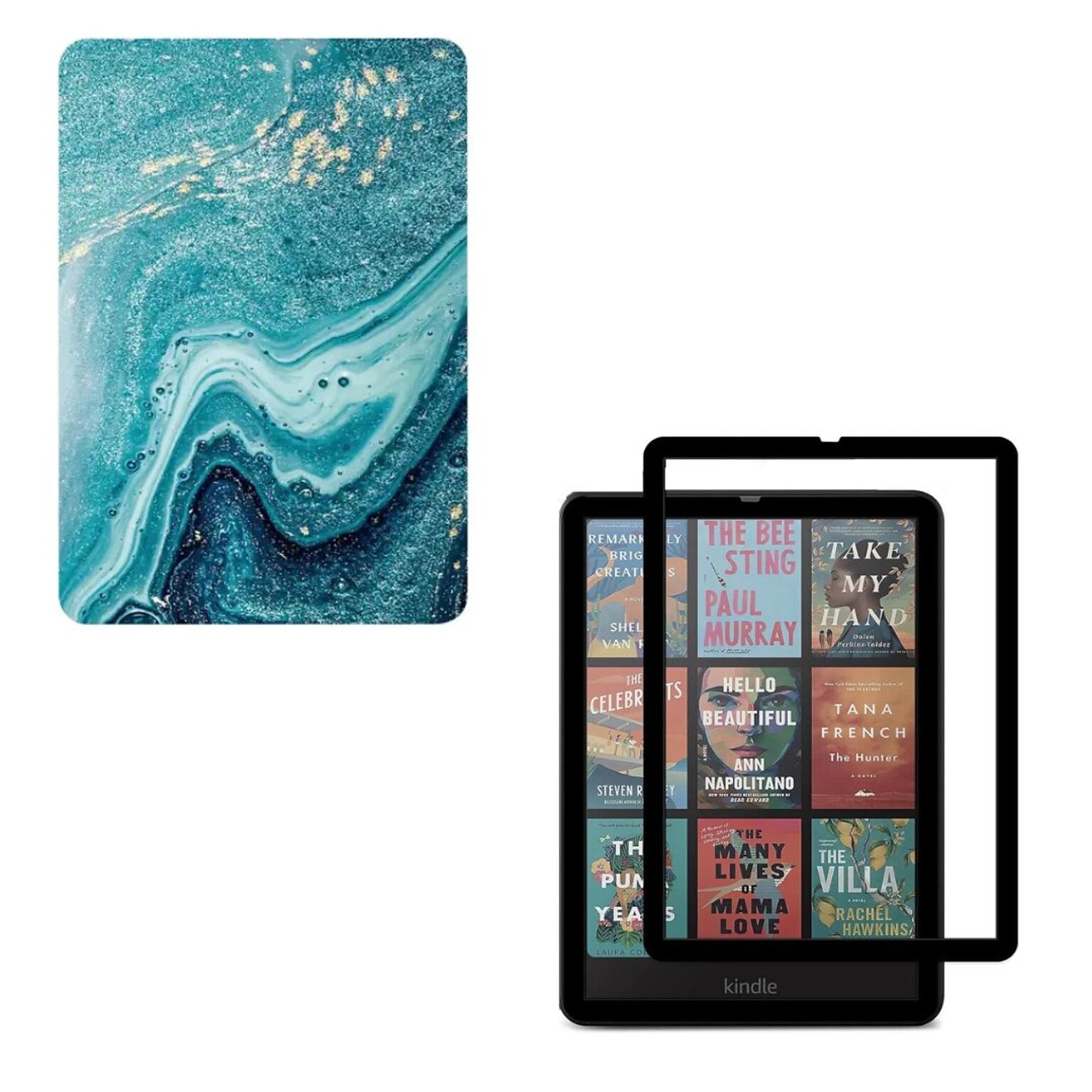 SaharaCase Venture TPU 7 Folio Case & Screen Protector for Kindle Paperwhite & Colorsoft, Green (TB00442-ZD-T69)