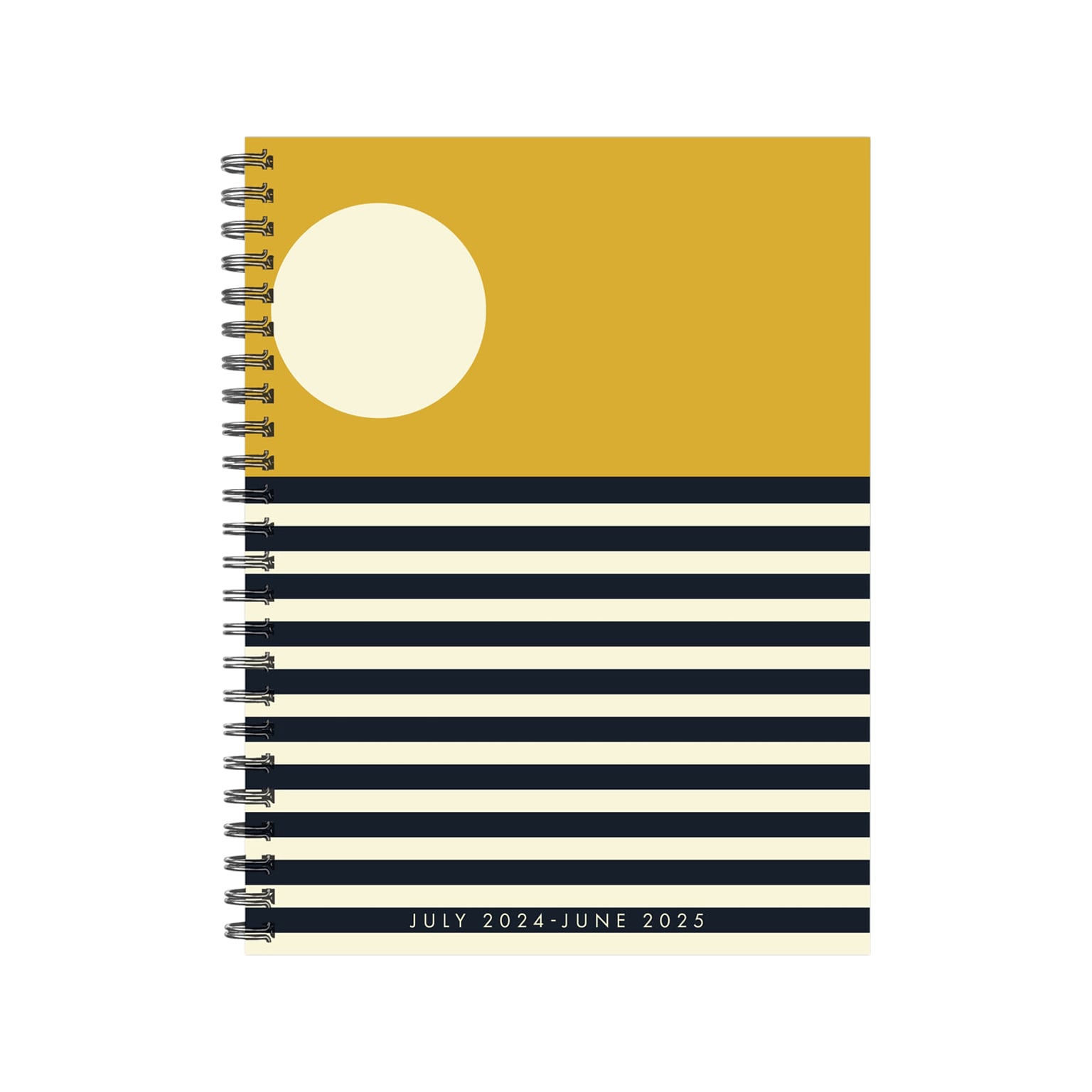 2024-2025 Willow Creek Modern Sunset 6.5 x 8.5 Academic Weekly & Monthly Planner, Paper Cover, Black/Yellow (47750)