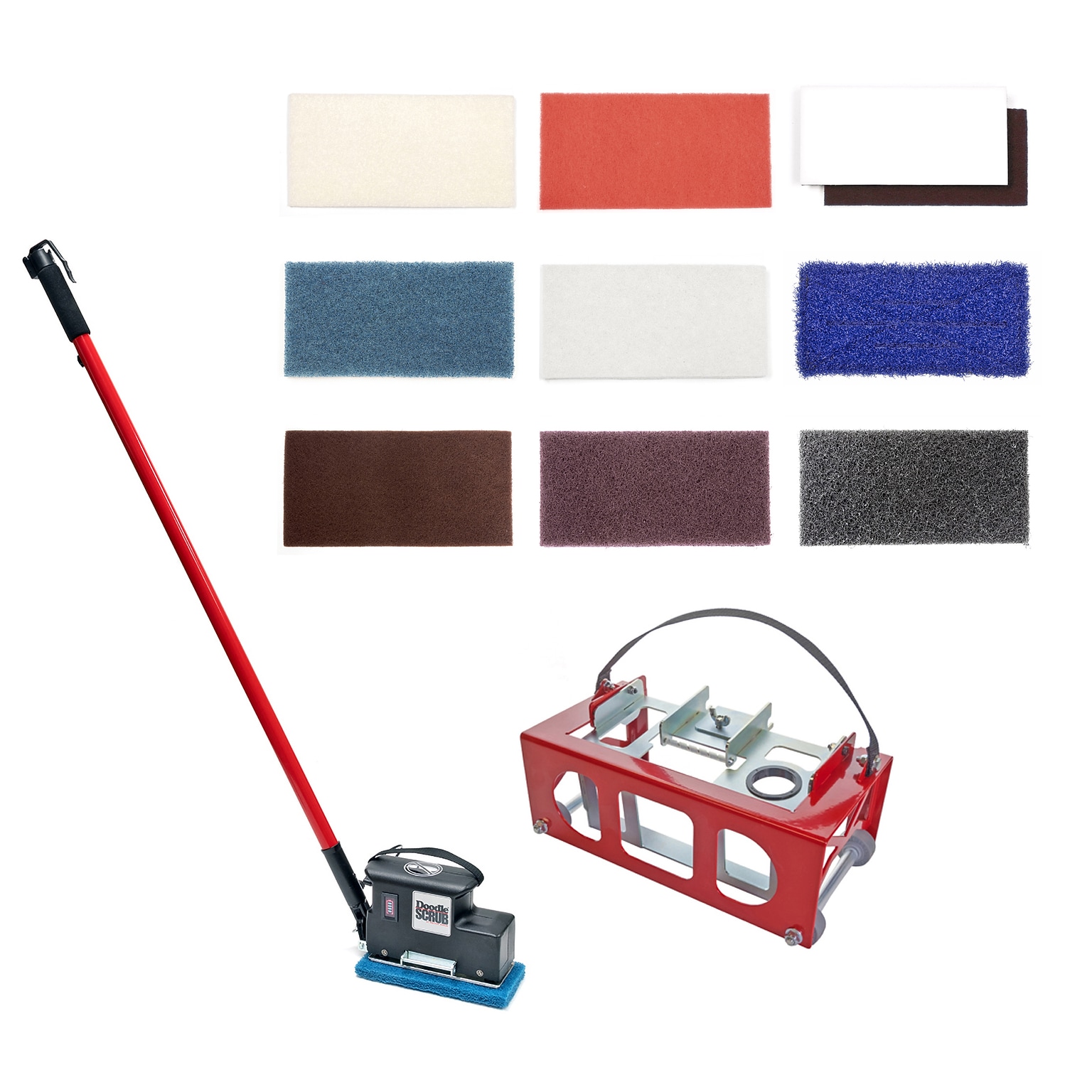 Square Scrub Doodle Scrub Plus Deluxe 10.5 Path Auto Floor Scrubber, 1.2Ah (SS EBG-9-DLX-BAT-PLUS)