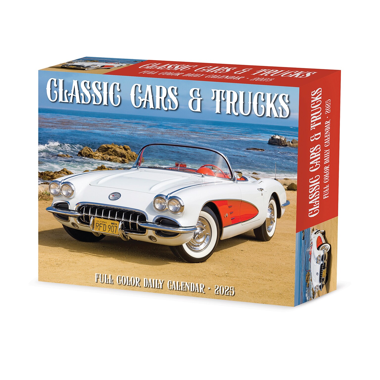 2025 Willow Creek Classic Cars & Trucks 6 x 5.5 Day-to-Day Calendar, Multicolor (40744)