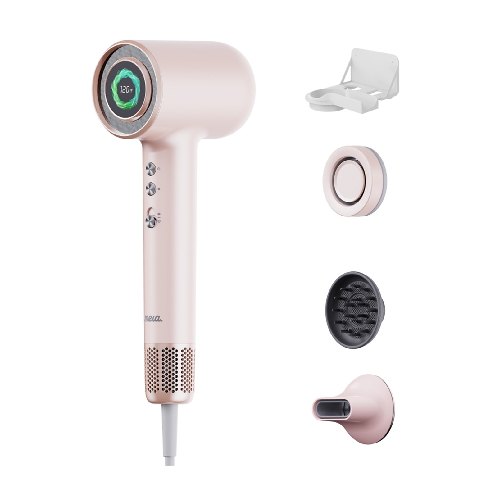 Mera Ultra Bi-Ionic High-Speed Aromatic Hair Dryer/Hand Dryer, Rose Pink (MC0142406)