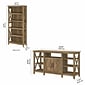 Bush Furniture Key West Console TV Stand, Screens up to 65", Reclaimed Pine (KWS027RCP)