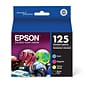 Epson T125 Black/Cyan/Magenta/Yellow Standard Yield Ink Cartridge, 4/Pack (T125120-BCS)