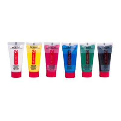 Talens Art Creation Acrylic Paint, Assorted Colors, 12mL, 6/Set, 3 Sets/Bundle (TLN9021860M-3)