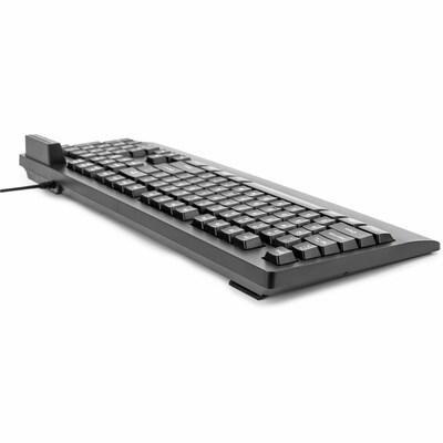 Rocstor KS18 Security USB Keyboard with Built-in Smart Card Reader, Black (Y10P038-B1)