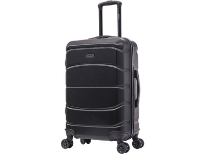 DUKAP Sense 25.39 Hardside Suitcase, 4-Wheeled Spinner, Black (DKSEN00M-BLK)