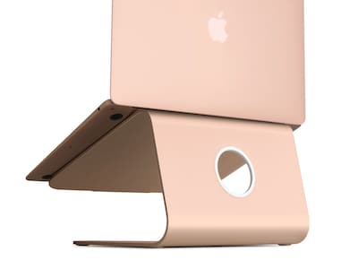 Rain Design mStand 10W x 7.5D Aluminum Laptop Stand, Gold (10071)