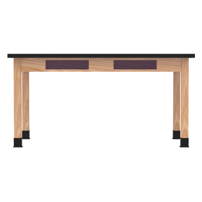 Diversified Woodcrafts PerpetuLab School Classroom Rectangular Science Lab Table, 60" x 30", Oak (C7142BK30N)