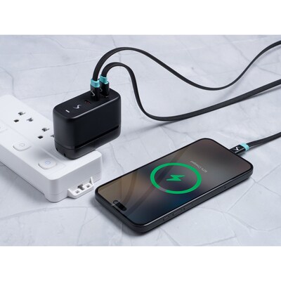 Scapade AirPower 65-Watt PD Multi-USB Travel Charger with International Plugs, Black (SCAPSTPD65)