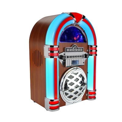 Victor Bluetooth CD Jukebox Speaker with FM Radio, Mahogany (VDTJ-1550-MH)