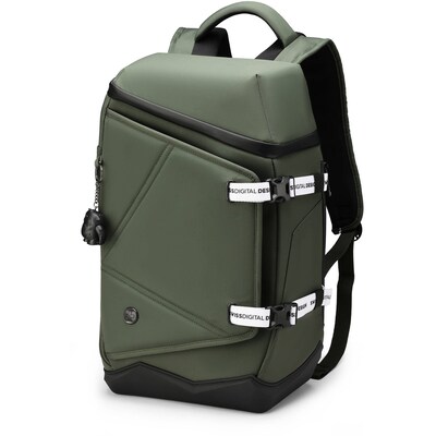 SwissDigital SEON L+ Mountain-Shaped Laptop Backpack, Large, Dark Green (SD1650-23)