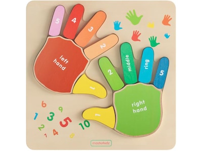 Flash Furniture Bright Beginnings STEM Hand Counting Learning Puzzle Board (MK-MK01733-GG)