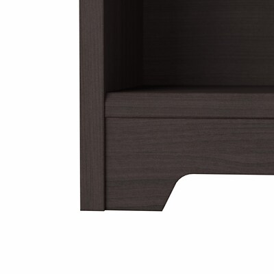 Bush Furniture Cabot 66" 5-Shelf Bookcase with Adjustable Shelves, Heather Gray (WC31766)