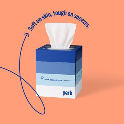 Perk™ Ultra Soft Tissue, 2-Ply, 95 Sheets/Box, 6 Boxes/Pack, 6 Packs/Carton (PK57779CT)
