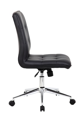 Boss Millennial Modern Faux Leather Computer and Desk Chair, Black (B330-BK)