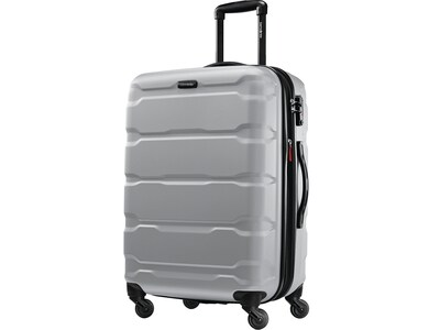 Samsonite Omni PC Polycarbonate 4-Wheel Spinner Luggage, Silver (68309-1776)