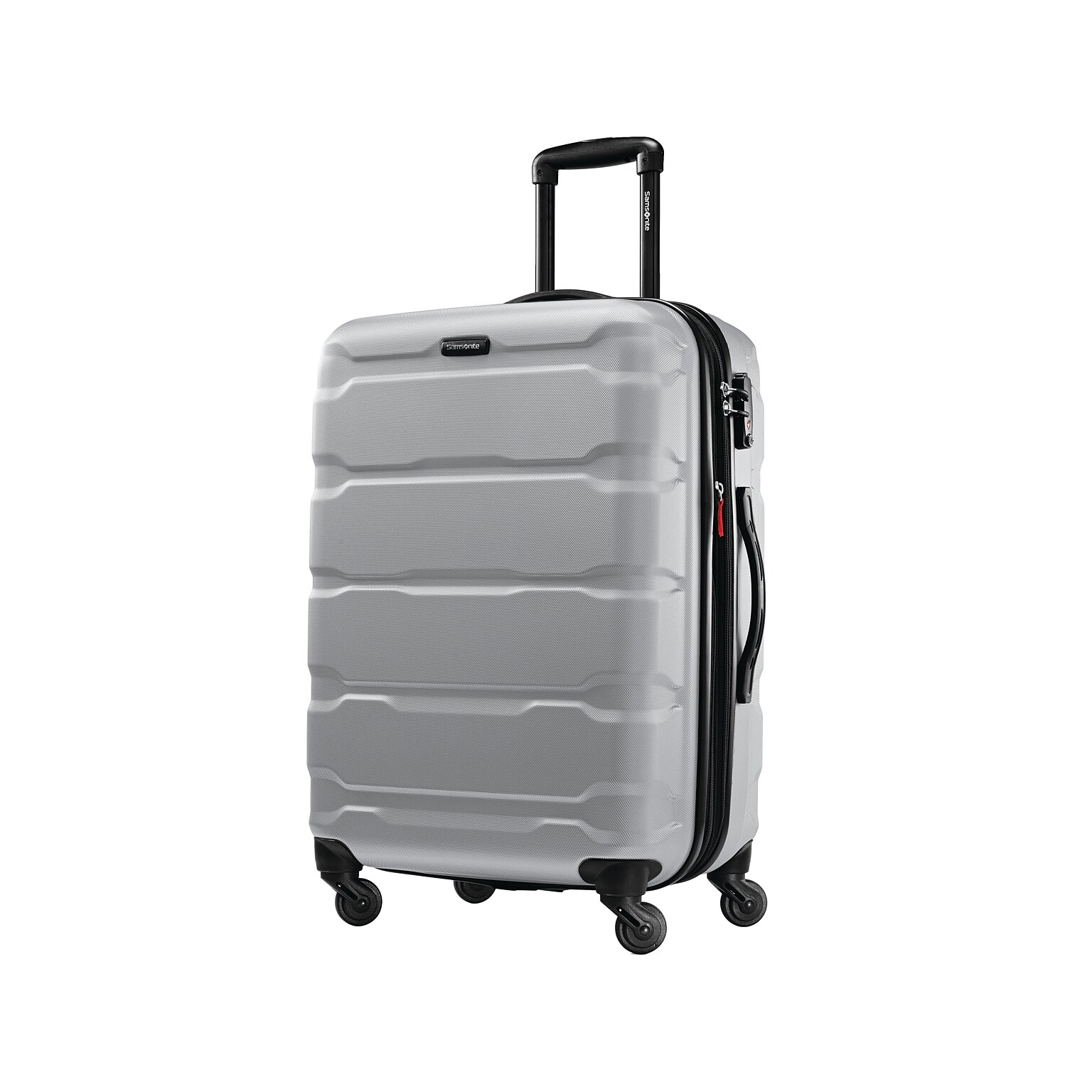 Samsonite Omni PC Polycarbonate 4-Wheel Spinner Luggage, Silver (68309-1776)