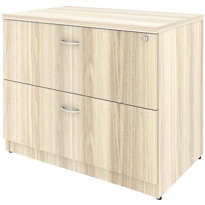 Lorell Essentials 2-Drawer Lateral File, Letter/Legal Size, Modern Elm (LLR66335)