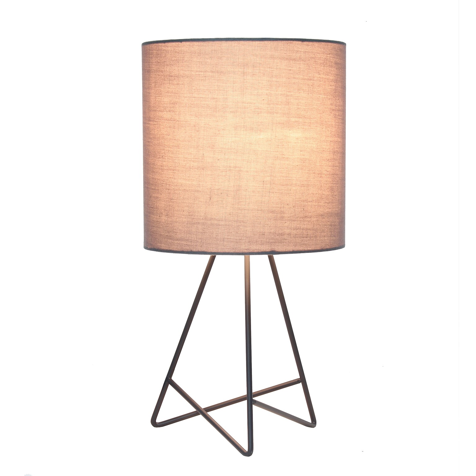 Creekwood Home Glamora 14 LED Table Lamp, Gray (CWT-2029-GO-LB)
