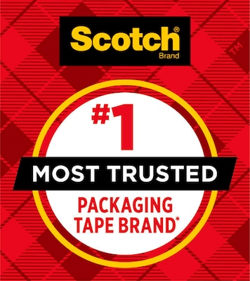 Scotch 3850 Heavy-Duty Packaging Tape, 1.88 x 54.6yds, Clear, 12/Pack