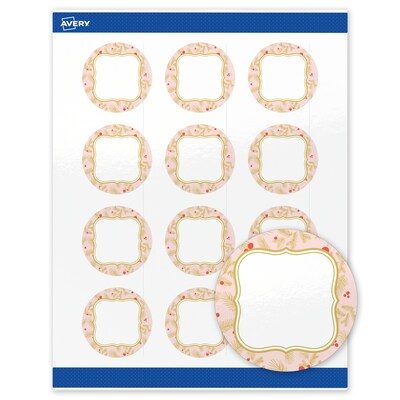Avery Circle Multipurpose Labels, 2 Dia., White, 120/Pack (19479370482)