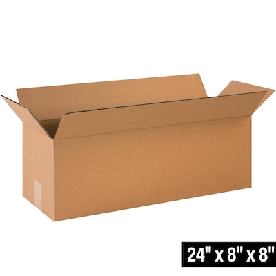 24 x 8 x 8 Shipping Boxes, 32 ECT, 25/Bundle (2488)