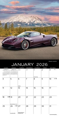 2026 Willow Creek Dream Cars 7" x 7" Monthly Wall Calendar (53577)