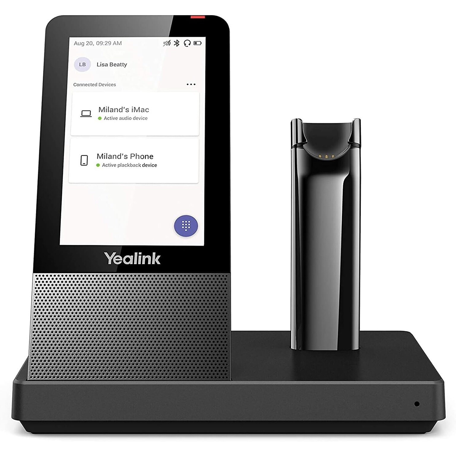 Yealink WH67 DECT Noise Canceling Bluetooth Mono Computer Earbud and Console, MS Certified (1308040-V4)