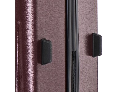 InUSA Drip Hardside Spinner Luggage Set, TSA Checkpoint Friendly, Wine (IUDRISML-WIN)